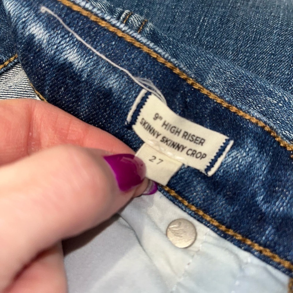 Madewell 9” High Riser Skinny Skinny Crop | Women’s Size 27 - Picture 6 of 8